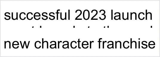 Two short cropped phrases from Mattel's March 2024 management remarks about the launch and franchise framing.