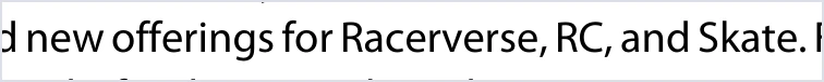 Cropped Q1 call excerpt referencing Racerverse with RC and Skate.