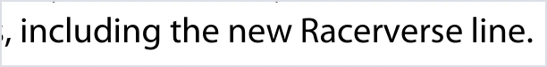 Cropped Q3 call excerpt naming the Racerverse product line.